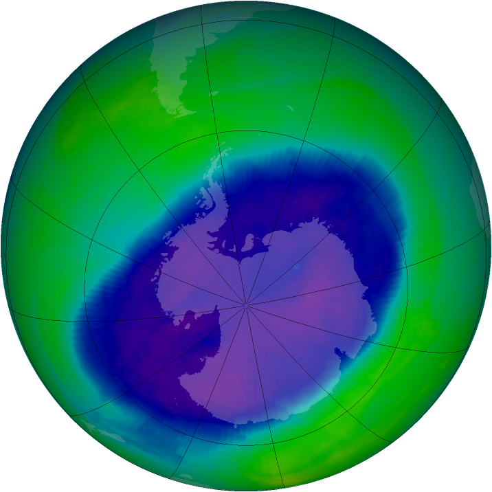 Ozone Map 1993-09-18
